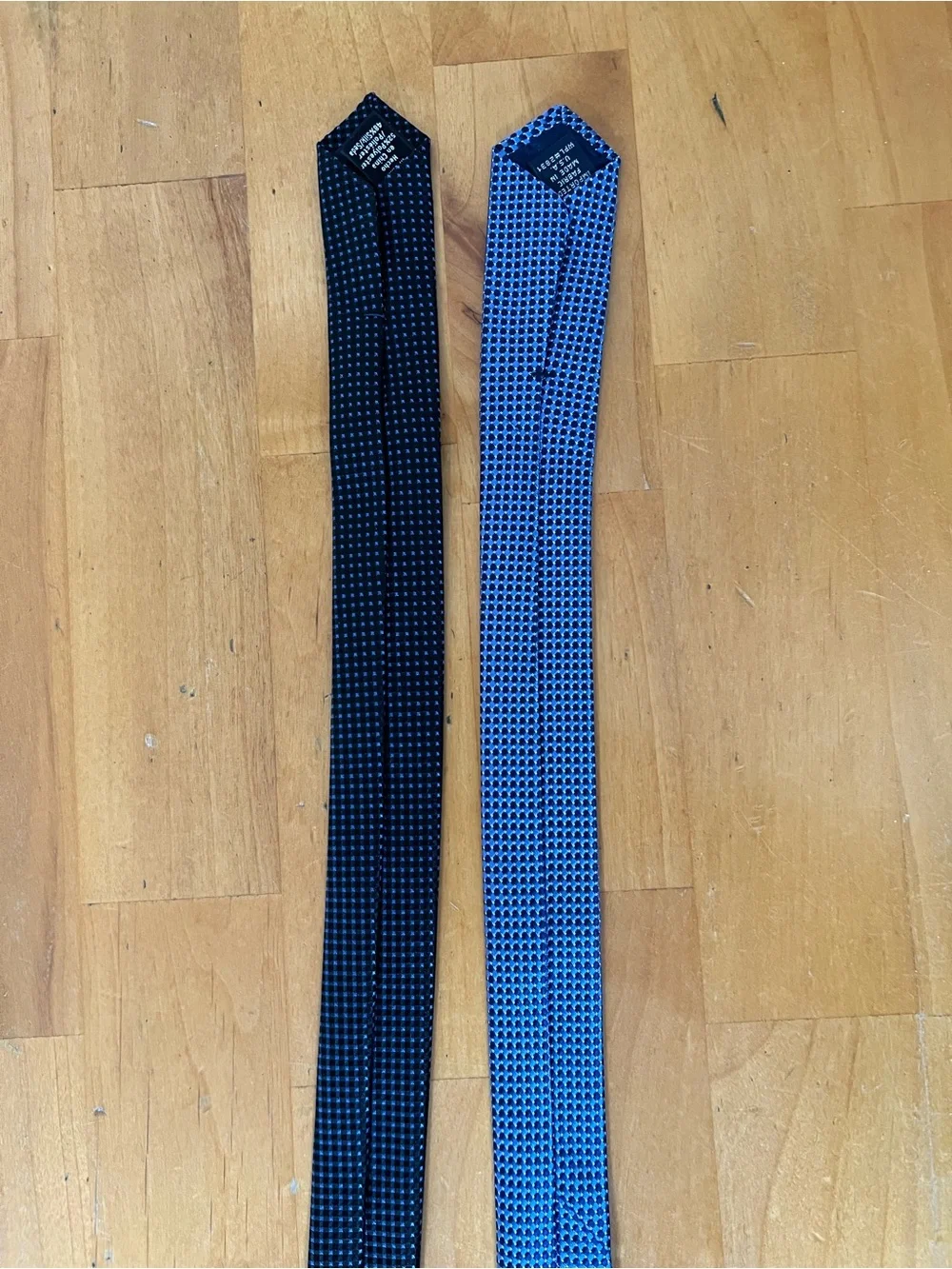 Mens Tie Lot Nautica Croft & Barrow Blue Black Geometric Dress Neckties